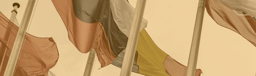 Representation of EU flags