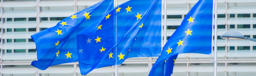 Representation of EU flags
